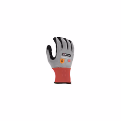 Magnesium-NS Cut Resistant Level D Protection Work Gloves, Nitrile Coating Dry Grip Men and Women's, Anti Cut Steel and Glass Fibre Safety Lining,