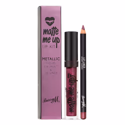 Barry M Cosmetics Metallic Matte Me Up Liquid Lip Kit, Avant-Garde