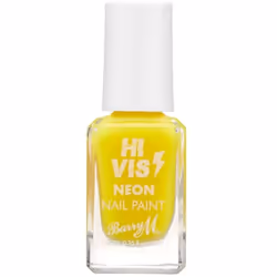 Barry M Cosmetic HI VIS Neon Matte 10ml Nail Polish Yellow Flash