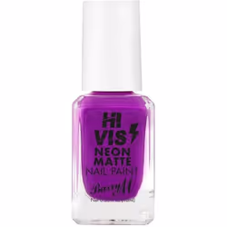 Barry M Cosmetic HI VIS Neon Matte 10ml Nail Polish Purple Thrill