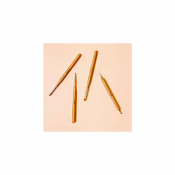 Essential Nail Art Tools, 4 pc set, includes 3 different brushes and Dotting Tool, Bamboo wood/Rose Gold