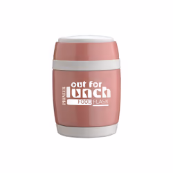 Pioneer 580ml Food Flask with Spoon Pink