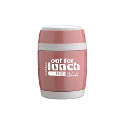 Pioneer 580ml Food Flask with Spoon Pink