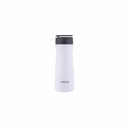 STD450W Vacuum Insulated Stainless Steel Double Walled Drink Pod Flask with Rubber Handle and Strainer Hot and Cold for up to ...