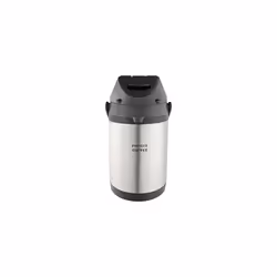 Flasks Stainless Steel Lever Airpot Coffee Dispenser Conference Event Flask, 3 litres, Silver