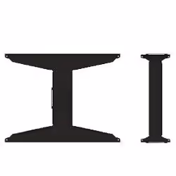 B-Tech 49" Screen Spacer for BT8312 (1077.6mm x 607.8mm), Screen spacer, Black, 1 pc(s)