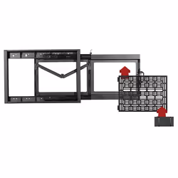 B-Tech Flat Screen Wall Mount with Slide-Out AV Storage Tray (VESA 600 x 400) - Additional view 7