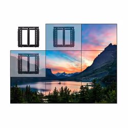 B-Tech Slimline Soft-Open Full Service Videowall Mount with Micro-Adjustment (VESA 600 x 400) - Additional view 7