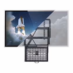 B-Tech Flat Screen Wall Mount With Pull-down AV Storage Tray (VESA 600 x 400) - Additional view 6