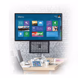 B-Tech Flat Screen Wall Mount With Pull-down AV Storage Tray (VESA 600 x 400) - Additional view 7
