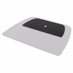 B-Tech Cover Plate for using Single BT8381 Columns with Floor Stand Bases, Floor plate, Black, BT4001/BT4002, 510 mm, 233 mm, ...