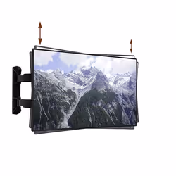 B-Tech Ultra-slim Double Arm Flat Screen Wall Mount with Tilt & Swivel (VESA 600 x 400) - Additional view 5