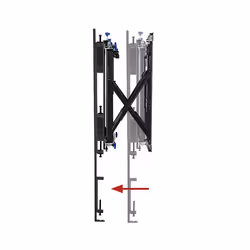 B-Tech Soft-Open Full Service Wall Mount for XXL Displays - Black - Additional view 5
