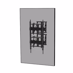 B-Tech SYSTEM X - Soft-Open Full Service Portrait Wall Mount For LG® 110UM5J-B - Additional view 7