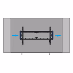 B-Tech Elements Fixed 600 Flat 2.03 m (80") Wall Black, Blue - Additional view 8