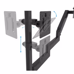 B-Tech BT7353/B monitor mount / stand 81.3 cm (32") Desk Black - Additional view 7