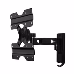 B-Tech VENTRY - Flat Screen Wall Mount with Single Arm (VESA 200), 119.4 cm (47"), 25 kg, 200 x 200 mm, -15 - 15°, 360°, Blac ...