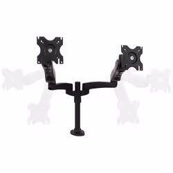 B-Tech Full Motion Twin Flat Screen Desk Mount with Double Arms, Clamp, 9 kg, 71.1 cm (28"), 100 x 100 mm, Height adjustment, ...