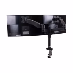 B-Tech Full Motion Twin Flat Screen Desk Mount with Double Arms