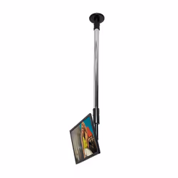 B-Tech Flat Screen Ceiling / Desk Mount with Tilt & Swivel (VESA 100) - 1m Ø50mm Pole - Additional view 3