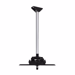 B-Tech SYSTEM 2 - Heavy Duty Projector Ceiling Mount with Micro-adjustment - 3m Ø50mm Pole, Ceiling, 70 kg, Black, Chrome, 45 ...
