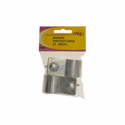 Butterfly Pole End Clamps - 21mm-23mm - Pack of 2