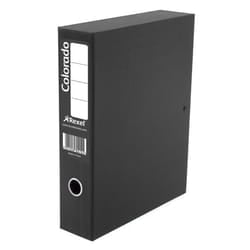 Rexel Colorado Foolscap Lockspring Box File Black (5)