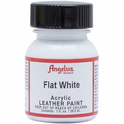 Angelus Brand Acrylic Leather Paint - Flat White - 1oz