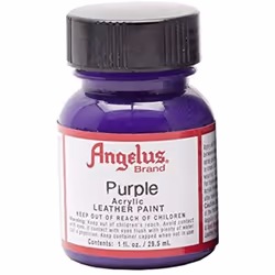 Angelus Brand Acrylic Leather Paint - Purple - 1oz