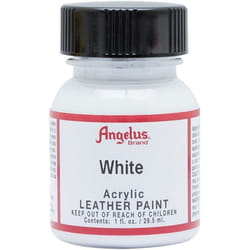 Angelus Brand Acrylic Leather Paint - White - 1oz
