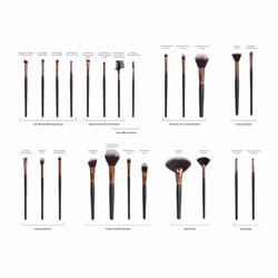Rio Professional Cosmetic Make Up Brush Set - 24-Piece