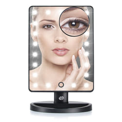 Rio Make-up Mirror 24 LED Lights Touch Dimmable 180Â° with 1x & 10x Magnification