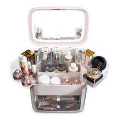 Rio Ultimate Beauty Storage Box With Dimmable Mirror