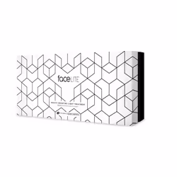 Rio FaceLITE, White, Pattern, Black, Geometric pattern, Unisex, Adult