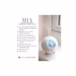 Rio MIA Cat Essential Oil Diffuser, Humidifier and Night Light - Additional view 4