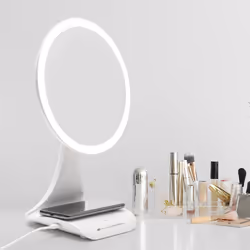 Rio MMWC makeup mirror Freestanding Round White - Additional view 4