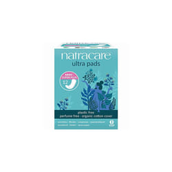 Natracare Organic And Natural Ultra Pads Super Plus- 12 x Packs of 12 (144 Pads)