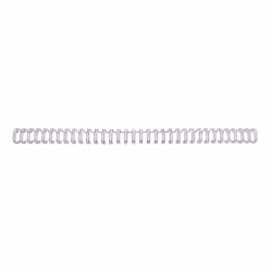 GBC WireBind Binding Wires 3:1 No7 11mm A4 Silver (100), Silver, 100 sheets, Metal, A4, 1.1 cm, 266 mm