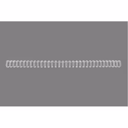 GBC WireBind Binding Wires 3:1 No8 12.5mm A4 White (100), White, Metal, A4, 1.25 cm, 297 mm, 100 pc(s)