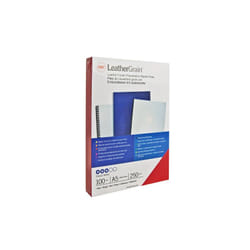 GBC LeatherGrain Binding Covers 250gsm A4 Red (25)