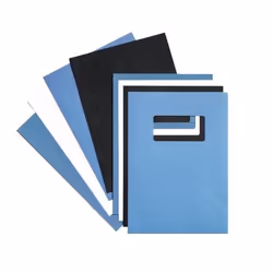 GBC LeatherGrain Binding Covers 250gsm A4 Blue (100) - Additional view 3