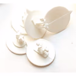 Versapak Button Security Bag Seals Plain White (Pack 500) - BUTTONP-WH