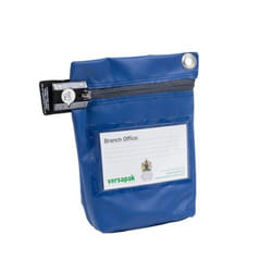 Versapak Reusable Secure Cash Bag With Button Seal Locking Mechanism M
