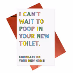 Funny New Home Card New House Card Homeowner Card Cheeky Joke Cards Fo