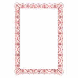 Computer Craft Certificate Paper with Foil Seals A4 90gsm Reflex Red (