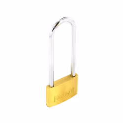 Securit - Brass Padlock Long Shackle - 50mm