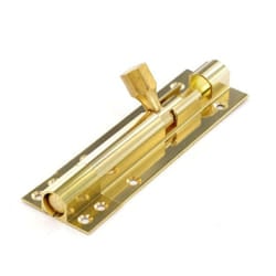 Securit - Brass Door Bolt 1 1/2" Wide - 100mm