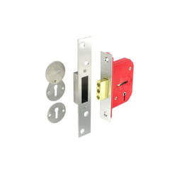 Securit - 5 Lever Deadlock - 63mm Nickel Plated