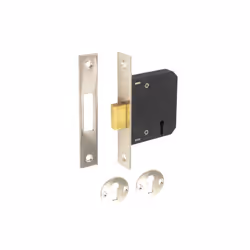 Securit - 3 Lever Deadlock - 63mm Nickel Plated