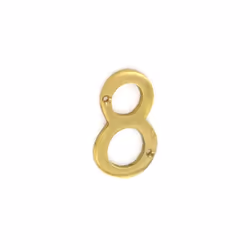 Securit - Brass Numeral No.8 - 75mm